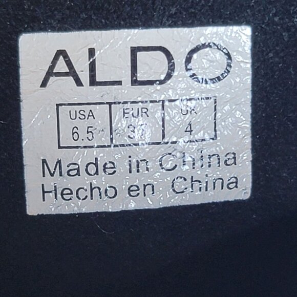 Aldo Slip-on Suede Leather Ankle Boots with silver studs. Size US 6.5/EU 37 - Picture 11 of 11